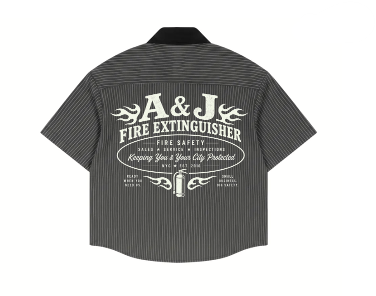 A&J Flame Service Shirt, back